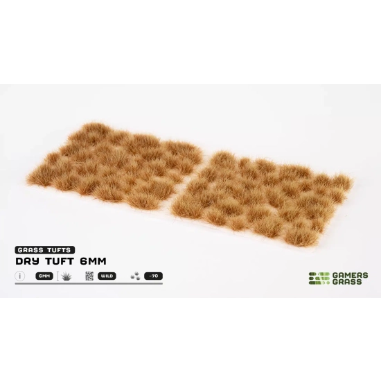 Gamers Grass Dry Tuft – 6 mm (Wild) | Suche kępki trawy do dioram i podstawek